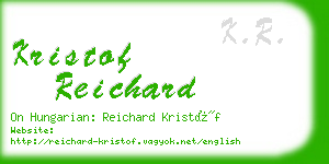 kristof reichard business card